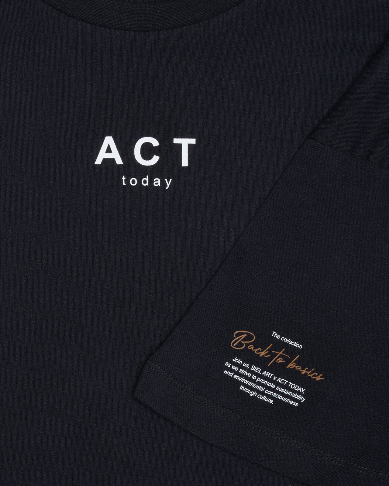 ACT today SIEL ART x ACT TODAY - COLLAB t-shirt COLLAB 101 Wash Black